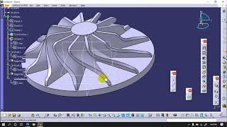 Modelling of Helical Impeller in Catia V5 [upl. by Illehs]