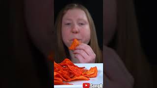 ASMR FLAMIN HOT DORITOS RACE MUKBANG shorts mukbang [upl. by Oirrad]