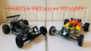 E53 Tamiya DT02MS vs Tamiya TRF201 Which Is Best [upl. by Arimlede118]