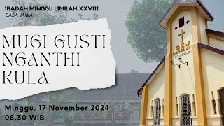 IBADAH MINGGU 17 NOVEMBER 2024 GKJ MAGELANG 0830  Live Streaming [upl. by Aelram]