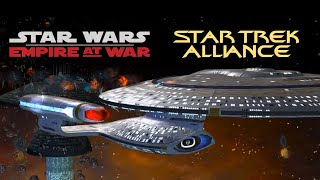 SW EAW Star Trek Alliance  Mod ShowcaseNo Commentary [upl. by Ailisec]