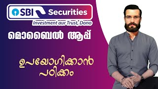 how to use Sbi securites app malayalam [upl. by Adham]