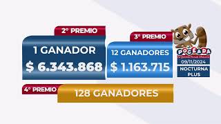 Sorteos 13660 Quiniela Nocturna 5858 QNocPlus y 3975 Poceada Misionera 09 de Noviembre del 2024 [upl. by Gonick]