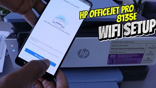 See Me Setup HP Officejet Pro 8135e To WIFI and Print [upl. by Euphemie10]