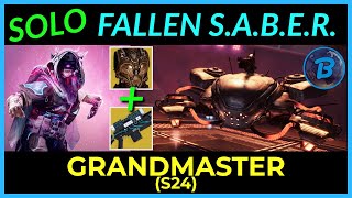 SOLO Fallen SABER  Grandmaster Nightfall Platinum Rewards [upl. by Cuthburt]