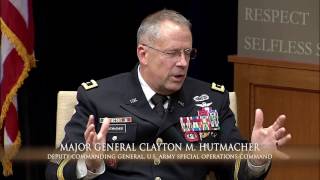 Meet Your Army MG Clayton M Hutmacher Deputy Commanding General USASOC [upl. by Maddy863]