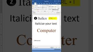 FontStyles in MS Word education computer shorts [upl. by Aisena]