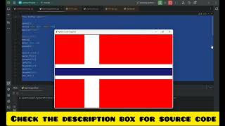 Norway flag in Python Turtle Project [upl. by Anival]