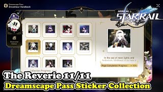 The Reverie Sticker Collection Locations Honkai Star Rail Dreamscape Pass Stickers [upl. by Nnomae]