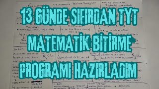 13 GÜNDE SIFIRDAN TYT MATEMATİK BİTİRME PROGRAMI HAZIRLADIM  YKS2025 [upl. by Afatsom499]