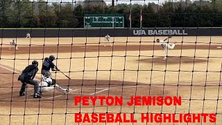 PEYTON JEMISON MERCY COLLEGE BASEBALL OPENING WEEKEND BATTING HIGHLIGHTS [upl. by Rosol563]