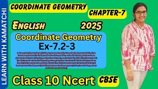 Coordinate Geometry Exercise 723rd sum72  3rdChapter7 English Ncert Cbsc [upl. by Everest]