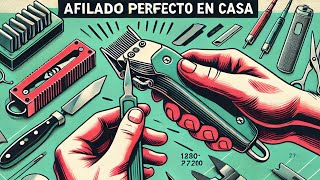 La MEJOR forma de AFILAR tus CUCHILLAS desde Casa💈✅ [upl. by Eudora191]