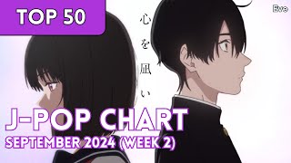 TOP 50 JPop Songs Chart  September 2024 Week 2  New Songs [upl. by Naginnarb]