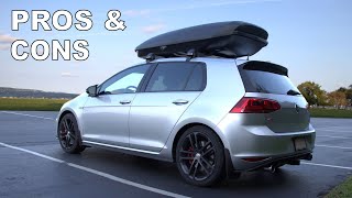 ROOFTOP CARGO BOX PROS AND CONS [upl. by Raimondo526]