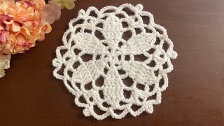 Wow Amazing Crochet Flower Circle Motif Pattern For Beginners Tutorial [upl. by Anerehs864]