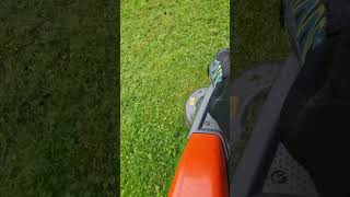 Mowing the lawn with the Husqvarna R216T AWD gardening garden husqvarna lawn [upl. by Sethrida]