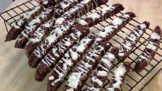 Triple Chocolate Biscotti  Recipe by Laura Vitale  Laura in the Kitchen Episode 134 [upl. by Latreese895]