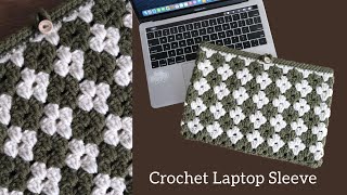 Crochet Laptop Tablet Sleeve Tutorial 🌷𝓓𝓪𝓲𝓼𝔂 [upl. by Herwig]