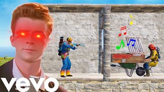 Trapping then RICK ROLLING Players in Rust [upl. by Stonwin]