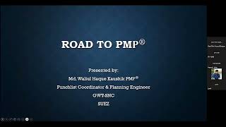 PMP® Exam Passing Tips by Kaushik PMP Punchlist Coordinator amp Planning Engineer GWTSNC SUEZ [upl. by Malkin]