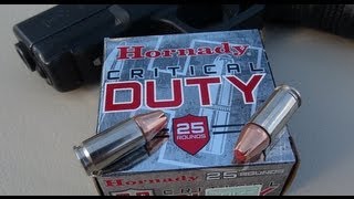 9mm P Hornady CRITICAL DUTY Ammo Gel Test [upl. by Ahseena]