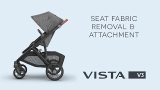 UPPAbaby Vista V3 – Seat Fabric Removal amp Attachment Australia [upl. by Ailemap]