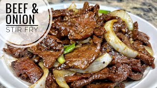 Beef And Onion Stir Fry ｜Tender And Juicy Beef [upl. by Llerrom483]