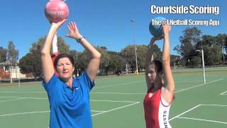 Courtside Scoring Tip with Vicki Wilson  Goal Shooting [upl. by Ardnait614]