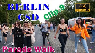 Berlin CSD Pride Parade  Many people street walk 4K [upl. by Enelrad236]