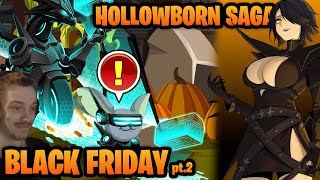 Black Friday Cyber Monday 10k Collection Chest Part 2 NEW Hollowborn Saga AQW [upl. by Polivy]