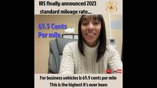 IRS Has Announced the Mileage Rate for 2023 [upl. by Mirabel]