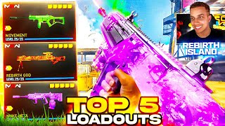 TOP 5 NEW META LOADOUTS in Warzone Rebirth Island Best Class Setups [upl. by Domph]