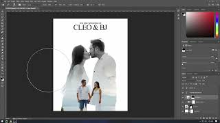 PreWedding Poster Double Exposure Timelapse for AFS  Photoshop [upl. by Iey]