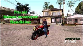 GTA SA  New style bikesifp Fits all default motocycle Handlebar [upl. by Welsh506]