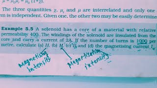 A solenoid has a core of a material with relative permeability 400 The windings of the solenoid are [upl. by Rocky]