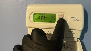 How to Program White Rogers 1F80361 Thermostat amp Lennox System Low Refrigerant R410A [upl. by Kelson]