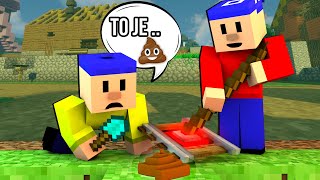 PAT A MAT PARODIE našli HNĚDÝ POKLAD v MINECRAFTU [upl. by Anaib]