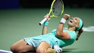 Svetlana Kuznetsova vs Karolina Pliskova  2016 WTA Finals Singapore Highlights [upl. by Harriott]