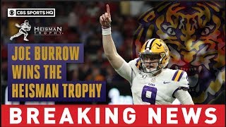 2019 Heisman Trophy winner QB Joe Burrow captures LSUs first Heisman since 1959  CBS Sports HQ [upl. by Entruoc]