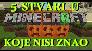 SRPSKI 5 Stvari u Minecraft u koje mozda nisi znao 01 FullHD [upl. by Armyn]