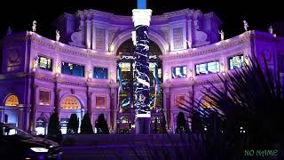 Las Vegas Ceasars Palace Great Light Show Nevada USA 4KUHD [upl. by Suirrad]