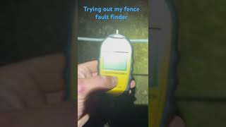 Testing the fence scout fault finder electricfence farming [upl. by Eiramannod]