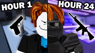 I Spent 24 Hours In Roblox Criminality From Scratch [upl. by Donahue]