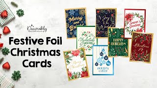 🎄🌟🎇 Make Every Holiday Greeting Shine with These Festive Foiled Christmas Cards ✨🎄 [upl. by Toscano]