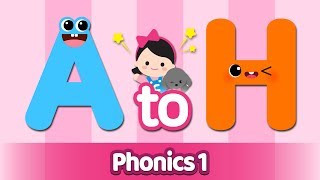 Learn A to H l Phonics song [upl. by Severen789]