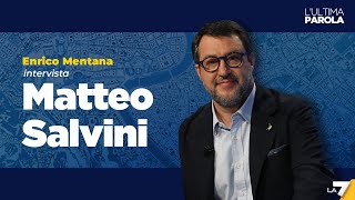 Elezioni europee 2024  Enrico Mentana intervista Matteo Salvini [upl. by Rothmuller872]