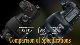 Panasonic Lumix GH5S vs Canon EOS 5D Mark IV A Comparison of Specifications [upl. by Ahsoem]