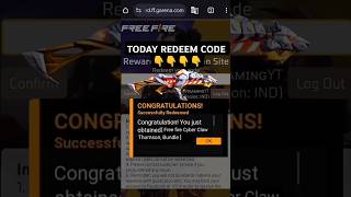 FREE FIRE REDEEM CODE TODAY 12 NOVEMBER REDEEM CODE FREE FIRE  FF REDEEM CODE TODAY 12 NOVEMBER [upl. by Audres]