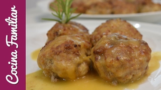 Receta de albóndigas con salsa de cebolla Javier Romero [upl. by Dun]